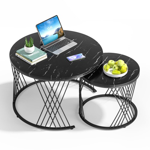 Lot tables basses rondes - de,