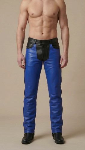 Pantalon cuir motard - pantalon,