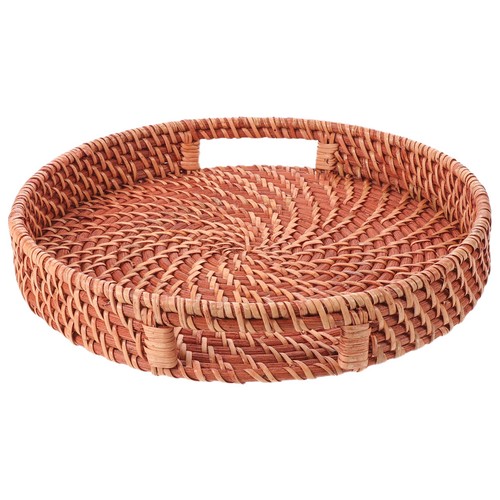 Plateau rond rotin - plateau,