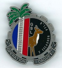 GSL 3 Escadron  VTLR Opération DAGUET Insigne du train Delsart