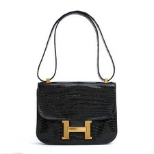 Hermès 1970 Constance Sac Black Precious Leather Bag Hermes