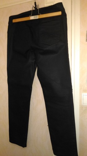 Pantalon enduit noir - enduit,