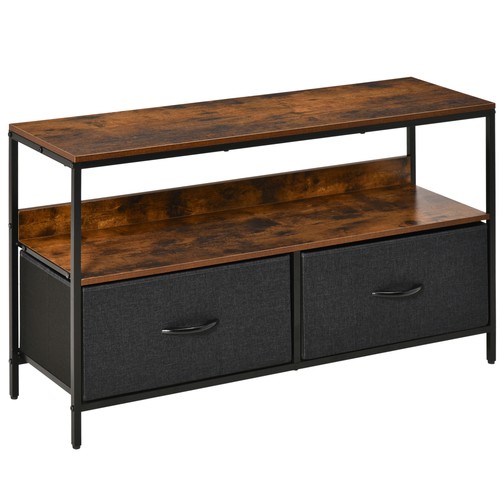 Homcom meuble 98x29x56cm - tv,