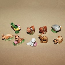 Set de 9 fèves en porcelaine