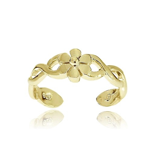 Bague cheville fleur - cheville,