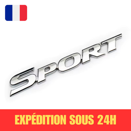 Logo sport chromé - 3d,