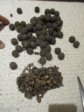 Pour pièces détachées Perles Bois Grand Chapelet de Moine +petites à monture fer