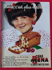 Publicité de Presse: Aliment Gâteau  CAKE RENA La qualité porte ses fruits 1986