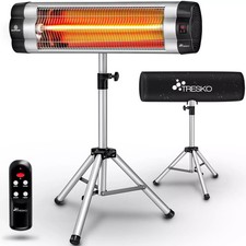 TRESKO 2500W infrared patio heater with timer