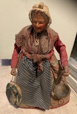 Santon Ancien Femme A La Morue