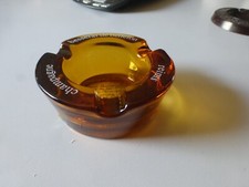 rare ancien cendrier publicitaire Champagne BESSERAT DE BELLEFON REIMS en verre