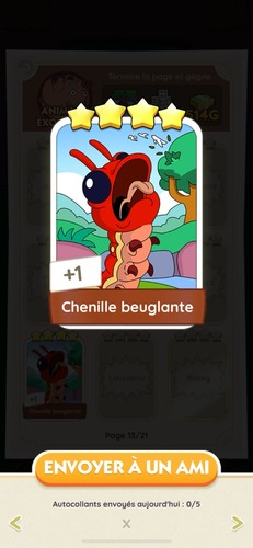 Chenille beuglante carte - beuglante,