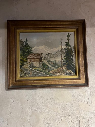 Tableau peinture scène - tableau, vue