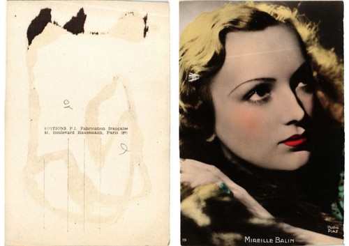 Cpa mireille balin film - ak,