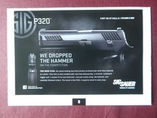 6/2014 PUB SIG SAUER P320 PISTOL PISTOLET ORIGINAL AD