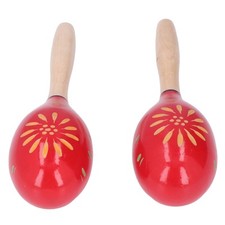 Lot De 2 Maracas Rouges En