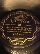 78 RPM MARIMBA ROYAL DE LOS HERMANOS HURTADO - VICTOR 79030
