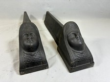 Paire anciens chenets de - d'anciens,