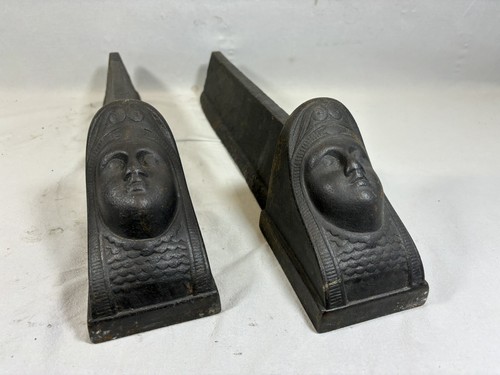 Paire anciens chenets - paire, d'anciens
