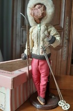 Ancienne poupée de Peynet en technigom. Squaw valley ou skieuse - Peynet Doll