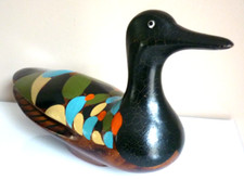 GRAND CANARD DECORATIF EN BOIS