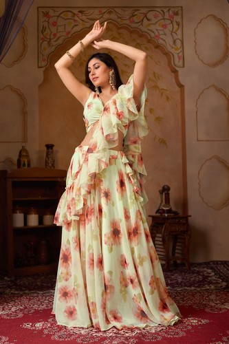 Ensemble lehenga choli - lehenga, orange