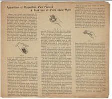 explication originale Caroly apparition foulard Magie prestidigitation 1906