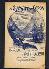 ANCIENNE PARTITION LA CHANSON