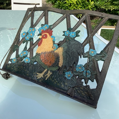 Lutrin cuisine fonte coq - en,