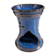 Bougeoir Photophore En Grès Émaillé Signé JP (JP Prudhomme) Collection Céramique