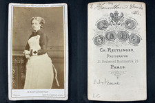 Reutlinger, Paris, Blanche Hamilton en tenue infirmière, comédienne Vintage cdv 