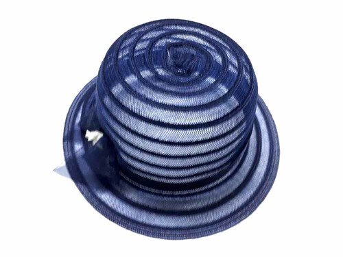 Chapeau bleu bombée fille - chapeau,