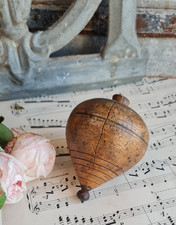 ANCIENNE TOUPIE EN BOIS JOUET
