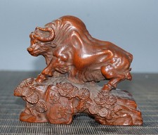 4 "Vieux Huali Bois sculpté