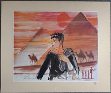 hugo pratt - corto maltese - affiche signee + serigraphie vertige graphic