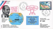 FDC Polynésie française "CHIRAC / Essais Nucléaires Français Atoll MURUROA" 1995