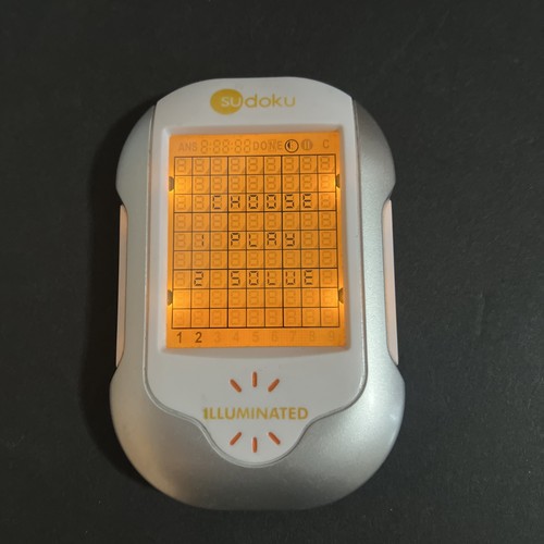 Sudoku illuminated hand - hand, held