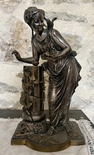 Bronze argenté signé Aubert