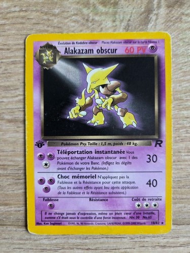 Carte pokemon alakazam - alakazam, obscur