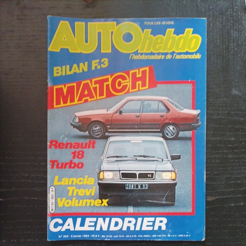 Auto hebdo 350 renault - renault, 18