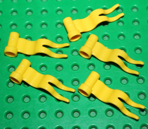 Lego castle yellow flag 4x1 - flag,