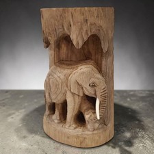 Éléphant Bois Sculpture sur