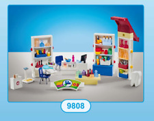 PLAYMOBIL 9808 AMENAGEMENT MAGASIN PHARMACIE COMMERCE COIFFEUR MAGASIN NEUF