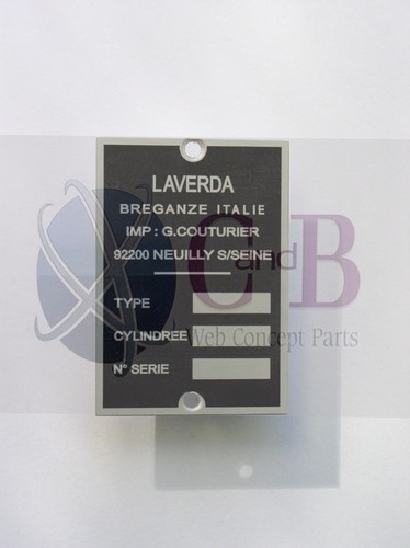 Plaque constructeur laverda - plaque,