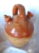 CRUCHE à EAU GARGOULETTE Poterie Déco Artisanat Terre Cuite vernissée Provence