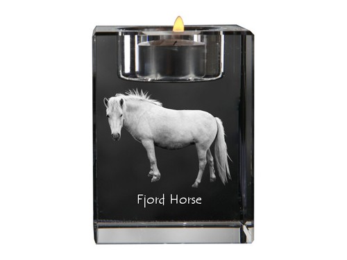 Cheval fjord porte bougie - porte-bougie, en