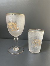 2 Verres en Cristal Givrée