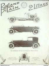 Publicite Auto Rolland Pilain
