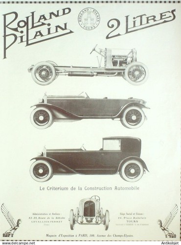 Publicite auto rolland pilain - rolland,