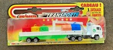 Majorette série 600 camion containers poubelles  avec tatouage 1/87 HO boxed 